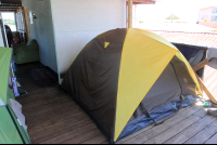        coconut hostel camping 
  - Costa Rica