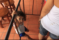        soda rustico waiting in line 
  - Costa Rica