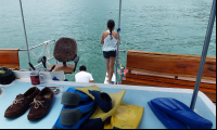        sunset sails catamaran flippers 
  - Costa Rica