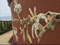        punta islita mosaic walls 
  - Costa Rica