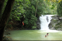        posa azul waterfall rope swing 
  - Costa Rica