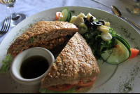        cloud forest lodge chicken sandwich 
  - Costa Rica